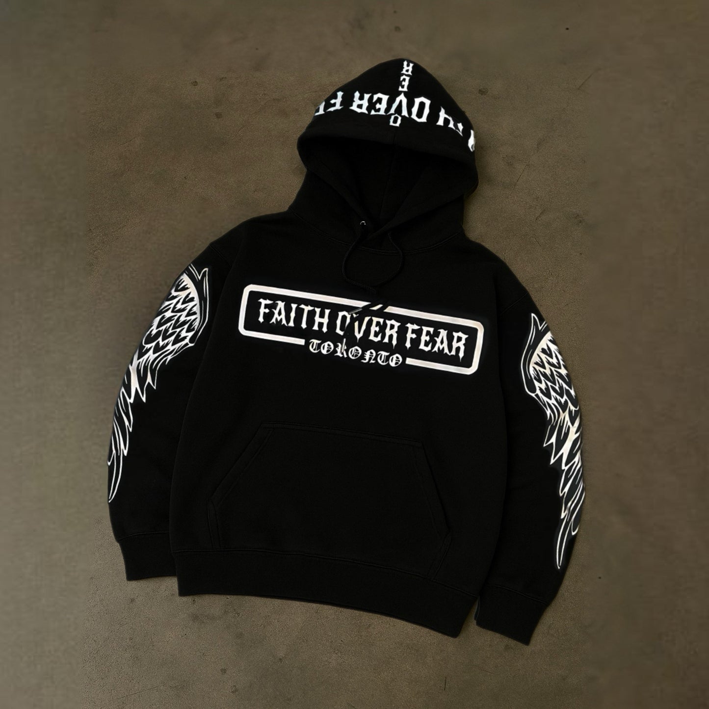 Zavier “Faith Over Fear” Tracksuit (Black) – Luxury Streetwear